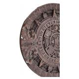 LL-FR - Aztec Sun Stone Calendar Plaster Wall Plaque