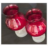 LL-BR1 - Decorative Christmas Trees & Glass Candle Holders Mixed Lot