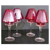 LL-BR1 - Decorative Christmas Trees & Glass Candle Holders Mixed Lot