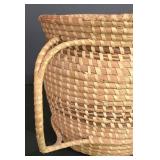 LL-FR - Wicker Shelf Unit, 4 Baskets & Woven Pitcher Mixed Lot