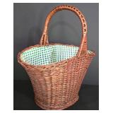 LL-FR - Wicker Shelf Unit, 4 Baskets & Woven Pitcher Mixed Lot