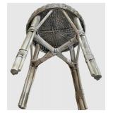 LL-FR - Wicker Stool & Basket Mixed Lot