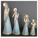 LL-ST - Hand Crafted Angel Figurines (Lot of 4)