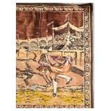 LL-ST - Vintage Textile Bullfight Wall Tapestry