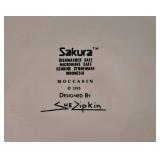 K - Sakura Sue Zipkin Moccasin 4 Piece Stoneware Serve Set
