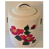K - Vintage McCoy Floral Canister