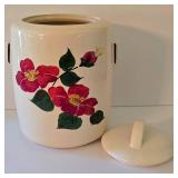 K - Vintage McCoy Floral Canister