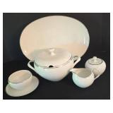 K - Vintage Johann Haviland Bavaria China Serving Pieces (Lot of 4)