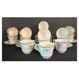 K - Vintage Royal Doulton Laureate China Cup & Saucer Set (30 Pieces)