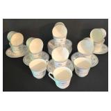 K - Vintage Royal Doulton Laureate China Cup & Saucer Set (30 Pieces)