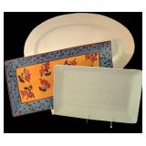 K - Certified International California Garden & Italian Platter Set (Lot of 3)