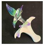 K - Glass Baron Hummingbird Rose Vine, Hummingbirds in Love & Vanity Tray Mixed Lot
