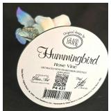 K - Glass Baron Hummingbird Rose Vine, Hummingbirds in Love & Vanity Tray Mixed Lot