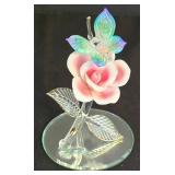 K - Glass Baron Hummingbird Rose Vine, Hummingbirds in Love & Vanity Tray Mixed Lot