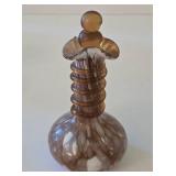 K - Vintage Amber Glass Pitchers, Carafe, Sugar & Creamer, Salt & Pepper Shakers Mixed Lot