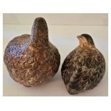 K - Ceramic Bird Figurine Trio UCG Marked