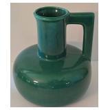 K - Vintage Mid-Century Modern Green Pottery Pitcher & Danish Modernist Burner Mixed Lot