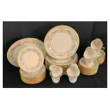 K - Vintage Lenox Castle Garden China Dinner Service (Lot of 62)