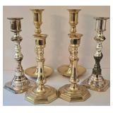 K - Brass Candlestick Set of 3 Pairs