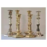 K - Brass Candlestick Set of 3 Pairs
