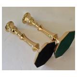 K - Brass Candlestick Set of 3 Pairs