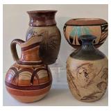 K - Signed Ethnic Pottery Mixed Lot