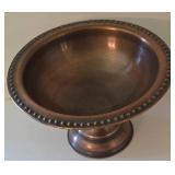 K - Copper Decor Pedestal Bowl, Kettle & Clock Mixed Lot