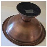 K - Copper Decor Pedestal Bowl, Kettle & Clock Mixed Lot
