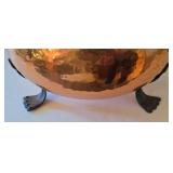 K - Copper Decor Pedestal Bowl, Kettle & Clock Mixed Lot