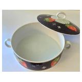 K - Vintage Georges Briard Strawberry Denim Casserole Mixed Lot