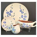 K - Vintage Stangle Pottery Chicory China Set (Lot of 4)