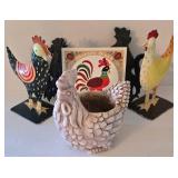 K - Chicken Decor Mixed Lot 6 Pieces