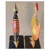 K - Chicken Decor Mixed Lot 6 Pieces