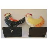 K - Chicken Decor Mixed Lot 6 Pieces