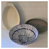 K - Assorted Kitchen Ware including a Le Creuset Oval Baking Dish