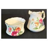 K - Vintage Bone China Floral Serving Pieces Mixed Lot