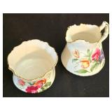 K - Vintage Bone China Floral Serving Pieces Mixed Lot