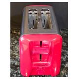 K - Red Kitchen Decor Mixed Lot Proctor Silex Toaster, Apple Candle and  Ice Bucket