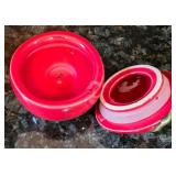 K - Red Kitchen Decor Mixed Lot Proctor Silex Toaster, Apple Candle and  Ice Bucket