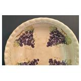 K - Vintage McCoy Grape Motif Ceramic Vase & Bowl Tabletop Lifestyles Chianti