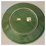 K - Pumpkin Soup Crock, Leaf Plate & Lacquered Pumpkin Bordalo Pinheiro Set
