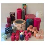 K - Candle Assortment - Yankee, Woodbridge, JoyBrite & Birch Holder