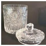 K - Crystal Canister Set, Candleholders, Vase & Tumbler Mixed Lot