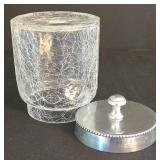 K - Crystal Canister Set, Candleholders, Vase & Tumbler Mixed Lot
