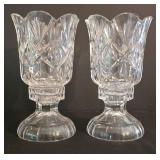 K - Crystal Canister Set, Candleholders, Vase & Tumbler Mixed Lot
