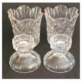 K - Crystal Canister Set, Candleholders, Vase & Tumbler Mixed Lot