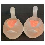 K - Swan Trinket Dish & Candle Holder Set Lenox Rose (4 Pieces)