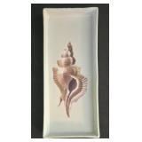 K - Coastal Decor Mixed Lot Coral Candleholders, Clay Seahorse & Shell Dishes