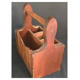 K - Mixed Wall Decor & Wood Basket Shadow Box, Punched Tin Art & Basket Caddy