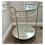 Glass & Metal Bar Cart